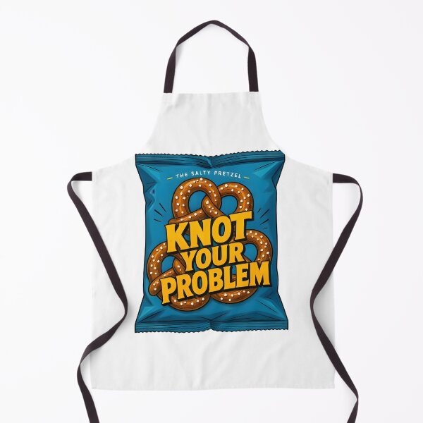 Item preview, Knot Your Problem Salty Pretzel Bag Funny Food Pun Sticker designed and sold by FestivityFinds.
