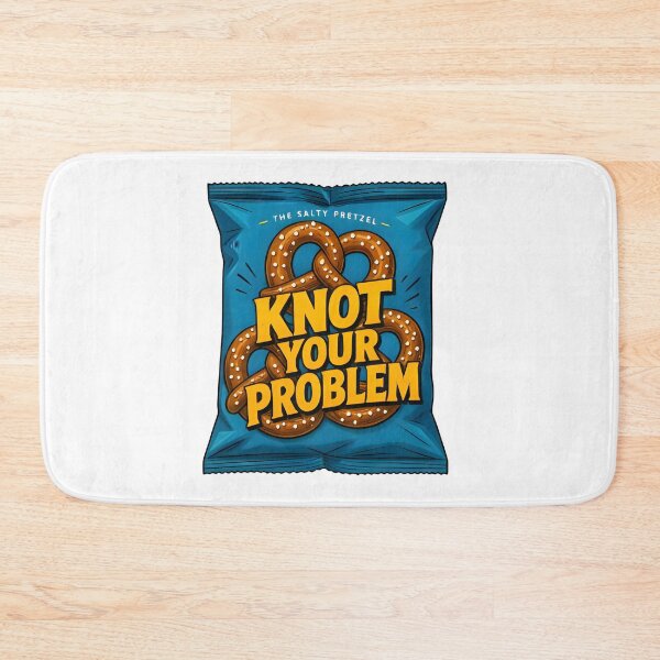 Item preview, Knot Your Problem Salty Pretzel Bag Funny Food Pun Sticker designed and sold by FestivityFinds.