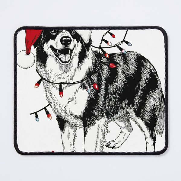Item preview, Australian Shepherd Christmas Lights Santa Hat designed and sold by icm4639.
