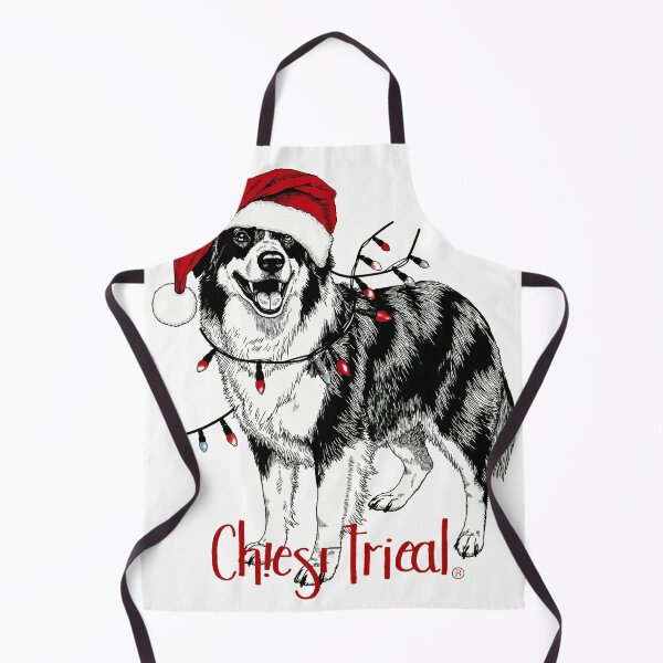 Item preview, Australian Shepherd Christmas Lights Santa Hat designed and sold by icm4639.
