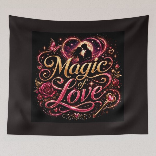 Item preview, Magic of Love Romantic Fantasy Heart Couple designed and sold by Aliplus+.