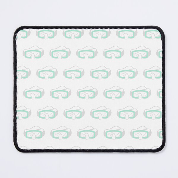 Item preview, snorkel mask - small talk - teal designed and sold by Stephanie Fiona Design.