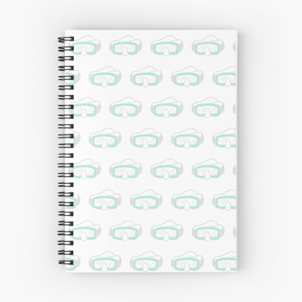 Item preview, snorkel mask - small talk - teal designed and sold by Stephanie Fiona Design.