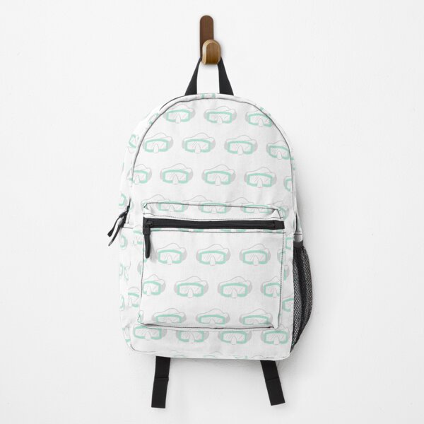 Item preview, snorkel mask - small talk - teal designed and sold by Stephanie Fiona Design.