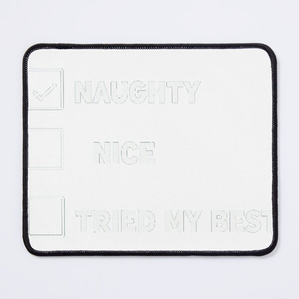 Item preview, Naughty Nice Tried My Best Funny Checklist designed and sold by lht6474.