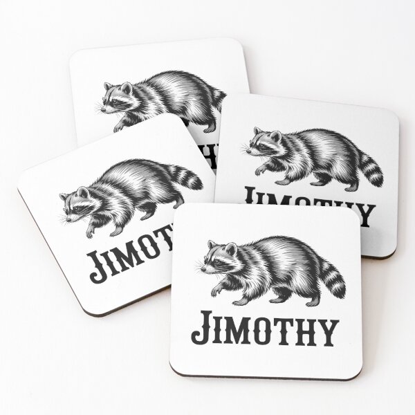 Item preview, Jimothy Raccoon Funny Vintage Black and White Animal  designed and sold by Zizo-DR44.