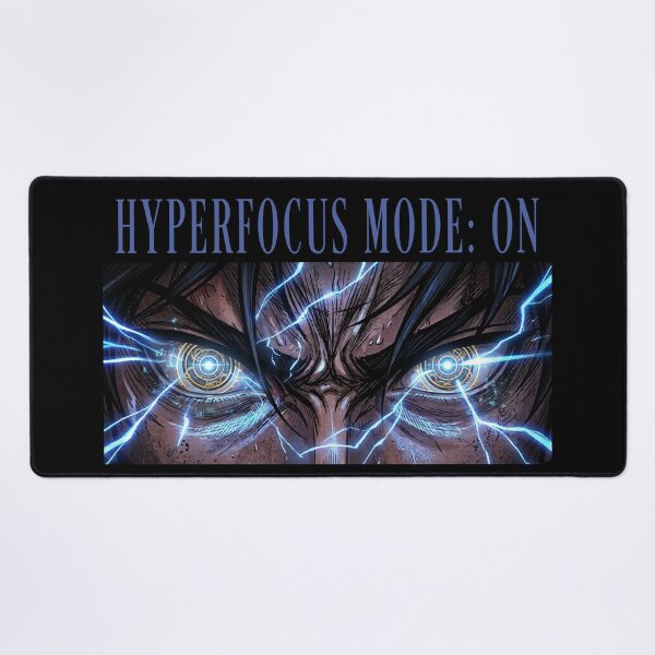 Item preview, Hyperfocus Mode: ON Anime Focus & Deep Concentration Manga Toon Cartoon Productivity designed and sold by MoqunaDesign.