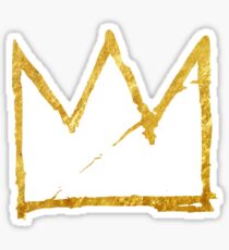 crown of basquiat Sticker