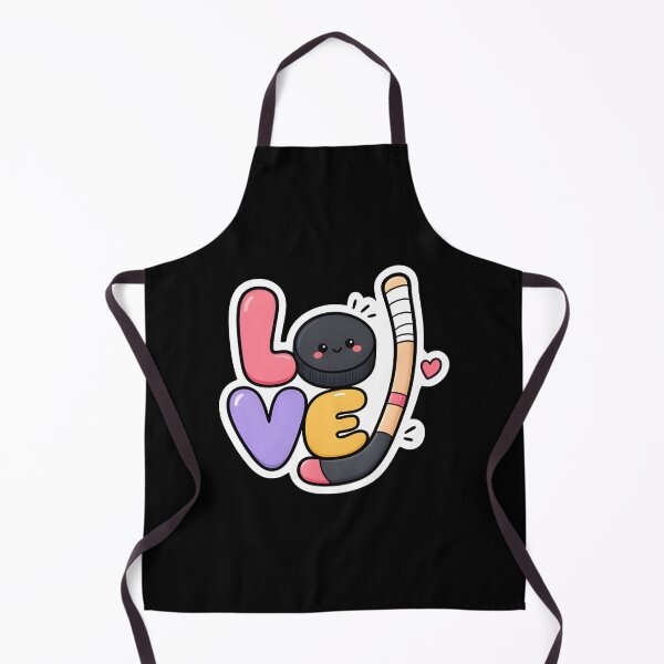 Item preview, Cute Kawaii Love Hockey Stick And Puck Sports Sticker designed and sold by FestivityFinds.