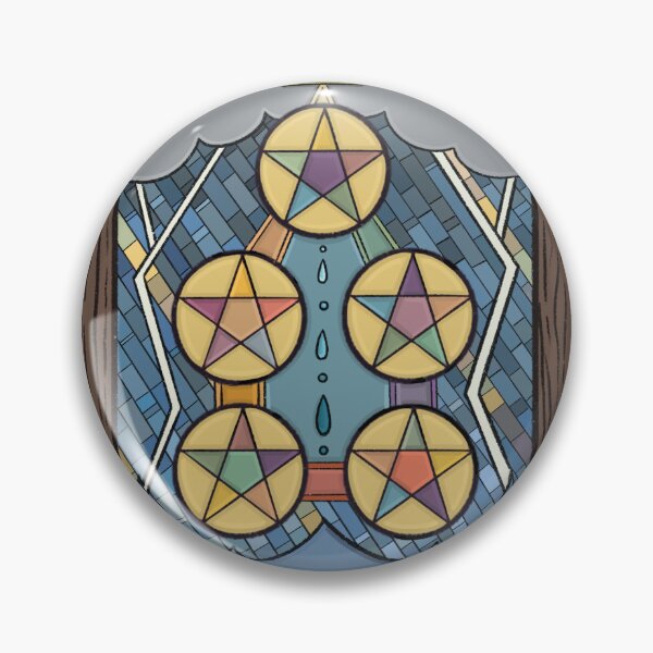 Item preview, Five of Pentacles Window designed and sold by GeoSplore.