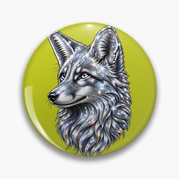 Item preview, Glamorous Silver Mirror Fox designed and sold by DreamPrint Collective.