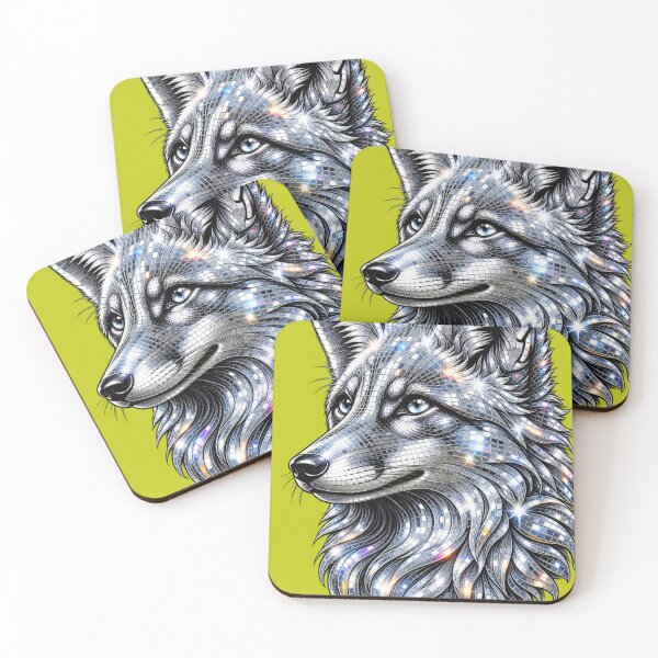 Item preview, Glamorous Silver Mirror Fox designed and sold by DreamPrint Collective.