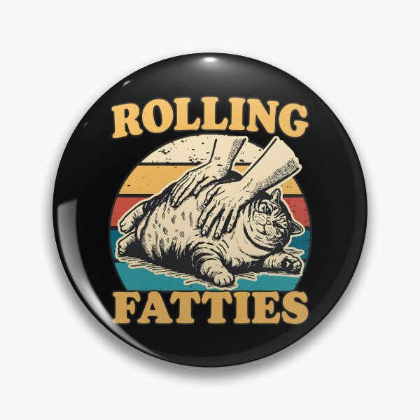Item preview, Rolling Fatties Funny Fat Cat designed and sold by KasikaStudioS.