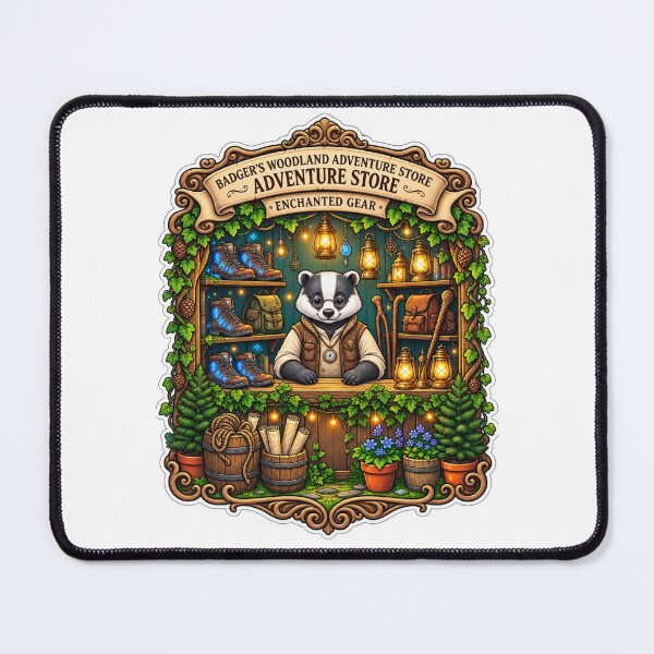 Item preview, Badger’s Woodland Adventure Store | Enchanted Gear | Magical Outdoor Shop designed and sold by MrDev.