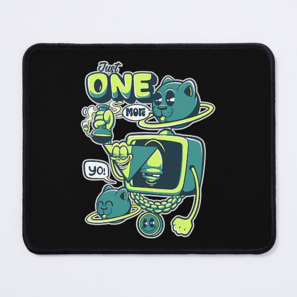 Item preview, Television Head Character Wearing Gold Chain Holding Glass Bong designed and sold by MEMEOOF.