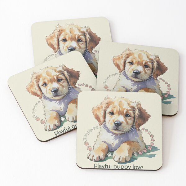 Item preview, Golden Retriever Joyful Puppy designed and sold by JebliDesign.