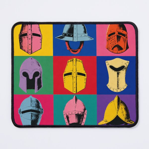 Item preview, Medieval Helmets Pop Art designed and sold by ZOHRR.