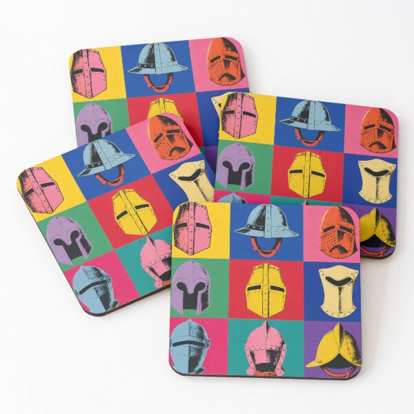Item preview, Medieval Helmets Pop Art designed and sold by ZOHRR.