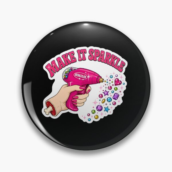 Item preview, Make It Sparkle Bedazzler Hot Pink Gem Rhinestone Sticker designed and sold by FestivityFinds.