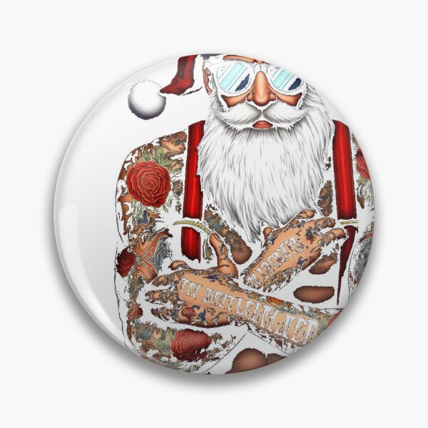 Item preview, Tattooed Santa Sunglasses Rock Hands Christmas designed and sold by icm4639.