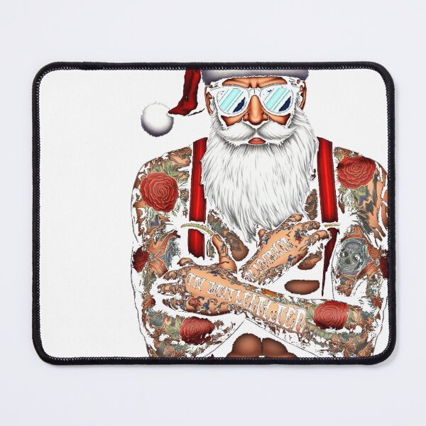 Item preview, Tattooed Santa Sunglasses Rock Hands Christmas designed and sold by icm4639.