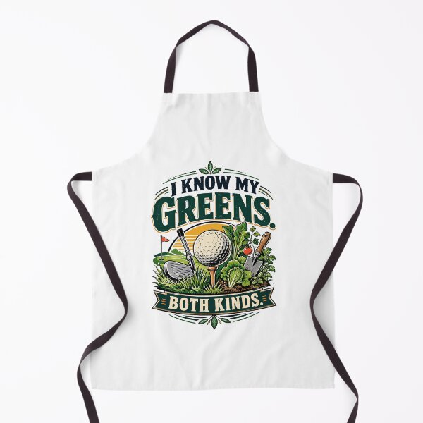 Item preview, I Know My Greens Both Kinds Funny Golf Gardening designed and sold by Colorful Designs.