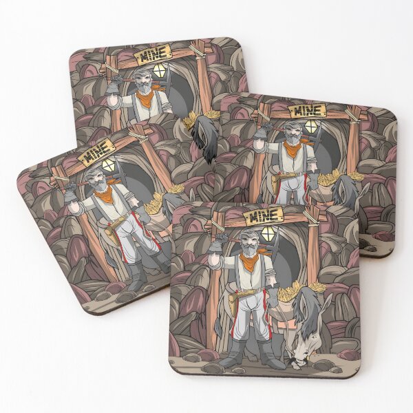 Item preview, Old Mine Prospector and His Loyal Pack Donkey designed and sold by nasr-say.