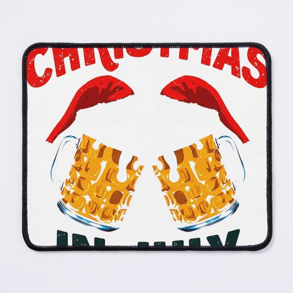 Item preview, Christmas In July Beer Cheers Santa Hats designed and sold by lht6474.