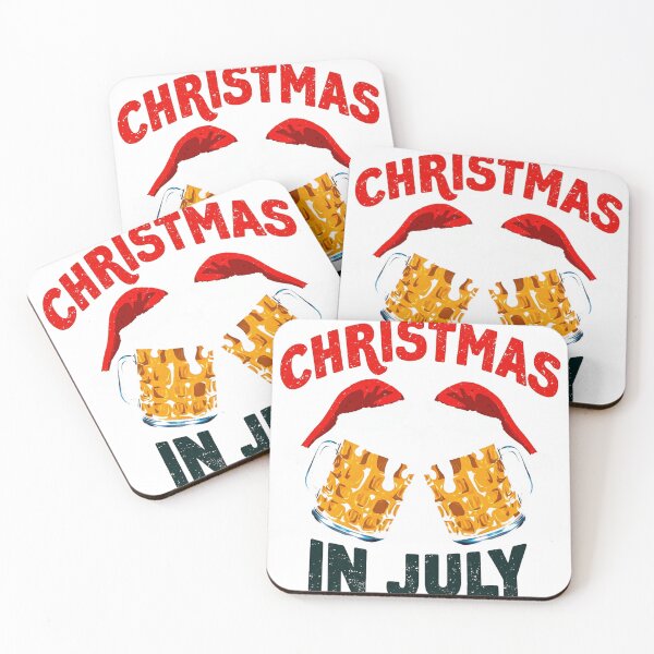 Item preview, Christmas In July Beer Cheers Santa Hats designed and sold by lht6474.