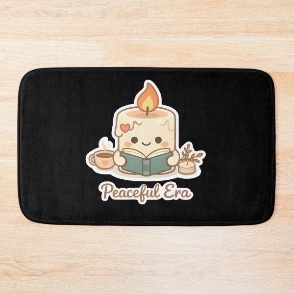 Item preview, Peaceful Era Cute Kawaii Candle Reading Book Cozy Sticker designed and sold by FestivityFinds.