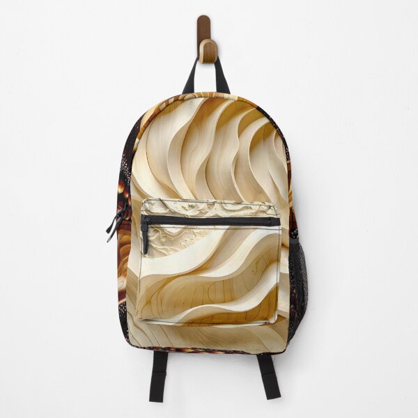 Item preview, Dual Spirals of Nature and Industry in Brown and Gold designed and sold by Vicky Brago-Mitchell®.