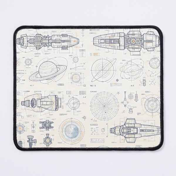 Item preview, Planets Sacred Geometry Dark Celestial Astrology Pattern designed and sold by ART ATTACK ZONE.