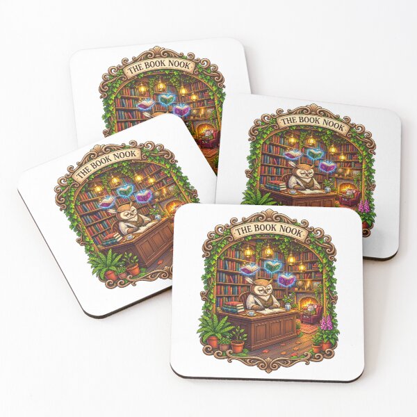 Item preview, The Book Nook | Enchanted Woodland Library | Owl Librarian designed and sold by MrDev.