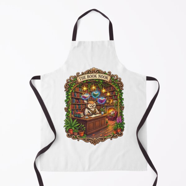 Item preview, The Book Nook | Enchanted Woodland Library | Owl Librarian designed and sold by MrDev.