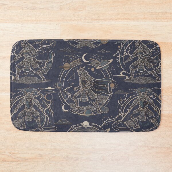 Item preview, Samurai Sacred Geometry Dark Celestial Astrology Pattern designed and sold by ART ATTACK ZONE.