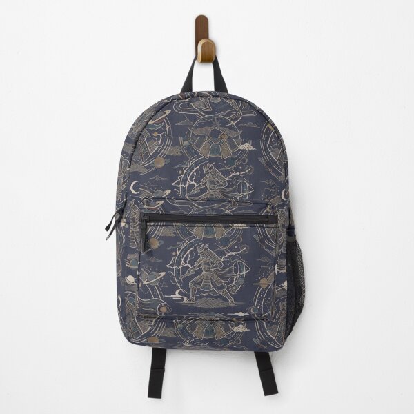 Item preview, Samurai Sacred Geometry Dark Celestial Astrology Pattern designed and sold by ART ATTACK ZONE.