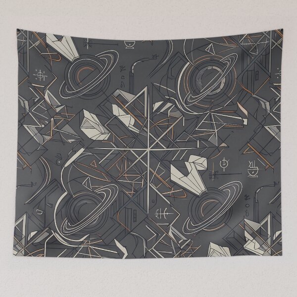 Item preview, Money Sacred Geometry Dark Celestial Astrology Pattern designed and sold by ART ATTACK ZONE.