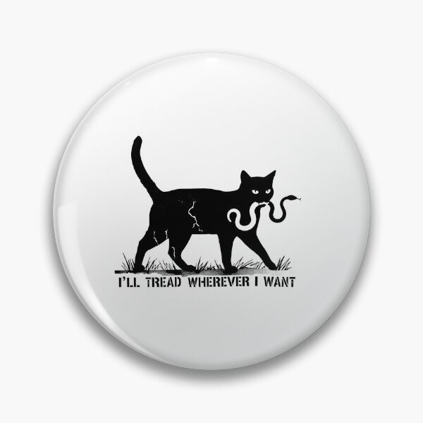 Item preview, Ill Tread Wherever I Want Black Cat designed and sold by hargisnamocho.