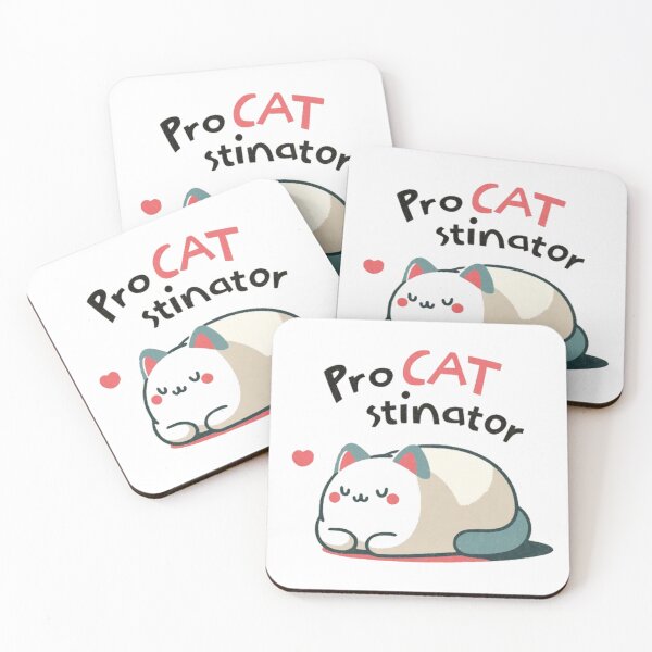 Item preview, Procatstinator Funny Lazy Cat - Kawaii Procrastinator Pun designed and sold by GenZFashion000.