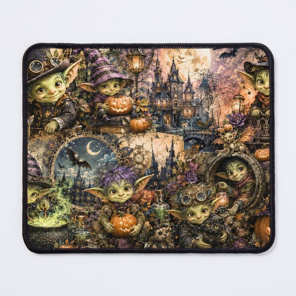 Item preview, Goblin Halloween – Mischief at Moonlit Manor designed and sold by Edenglow Prints & Peculiars.