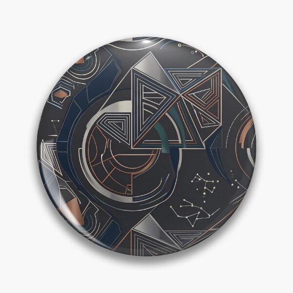 Item preview, Black Sacred Geometry Dark Celestial Astrology Pattern designed and sold by ART ATTACK ZONE.