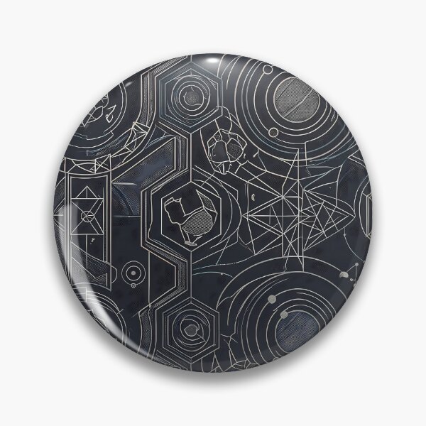 Item preview, Brown Sacred Geometry Dark Celestial Astrology Pattern designed and sold by ART ATTACK ZONE.