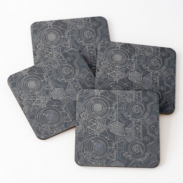 Item preview, Brown Sacred Geometry Dark Celestial Astrology Pattern designed and sold by ART ATTACK ZONE.