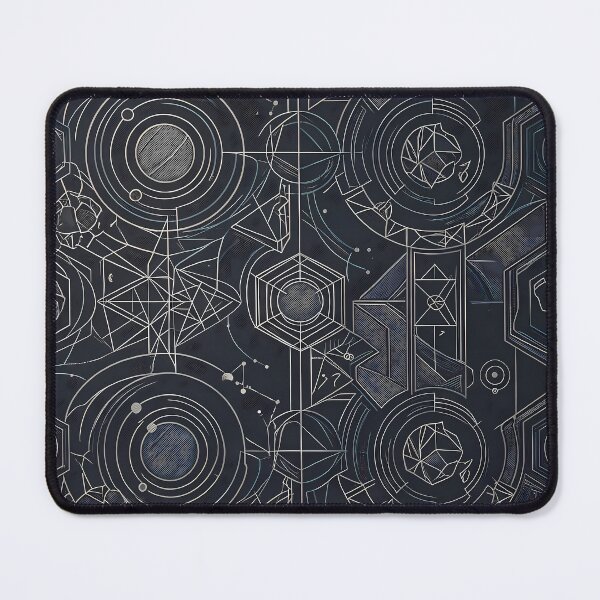 Item preview, Brown Sacred Geometry Dark Celestial Astrology Pattern designed and sold by ART ATTACK ZONE.