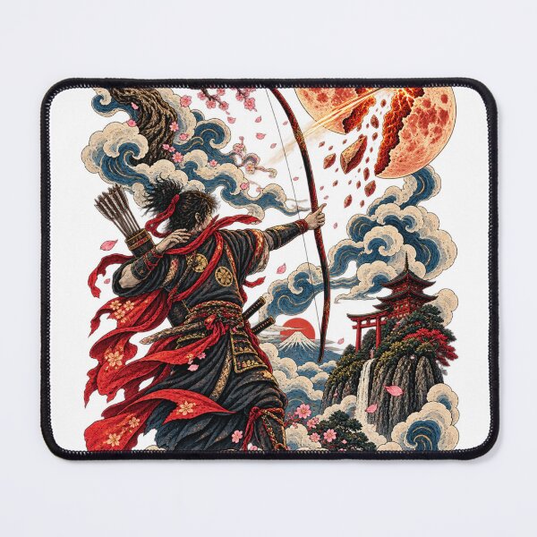 Item preview, The Warrior Who Split the Moon | Japanese Ukiyo-e Samurai designed and sold by Substance_life.