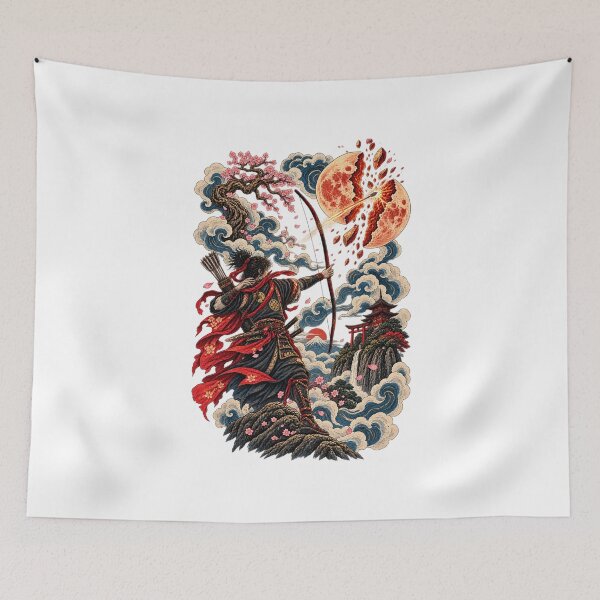 Item preview, The Warrior Who Split the Moon | Japanese Ukiyo-e Samurai designed and sold by Substance_life.