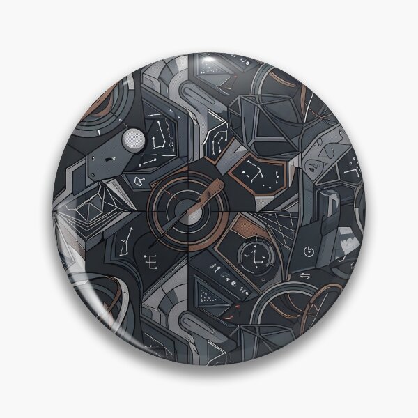 Item preview, Grey Sacred Geometry Dark Celestial Astrology Pattern designed and sold by ART ATTACK ZONE.