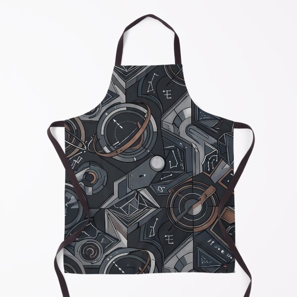 Item preview, Grey Sacred Geometry Dark Celestial Astrology Pattern designed and sold by ART ATTACK ZONE.