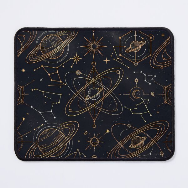 Item preview, Stars Sacred Geometry Dark Celestial Astrology Pattern designed and sold by ART ATTACK ZONE.