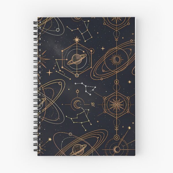 Item preview, Stars Sacred Geometry Dark Celestial Astrology Pattern designed and sold by ART ATTACK ZONE.
